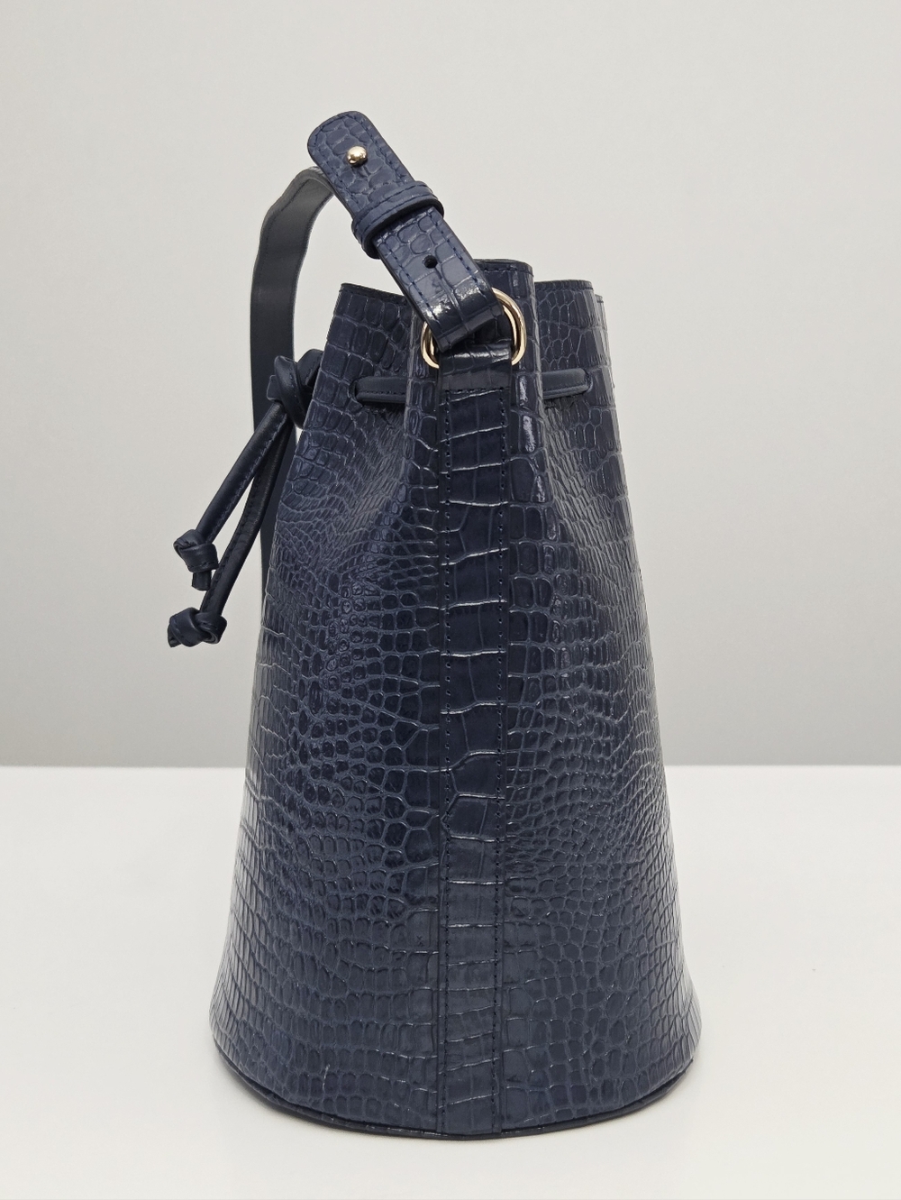 NWT SEZANE FARROW BAG - DENIM CROCO - Picture 5 of 9